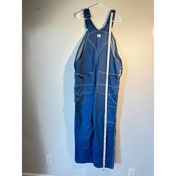 Liberty Denim Overalls Men’s 34x30 Blue Jean Bib Workwear Carpenter Pockets - Picture 4 of 9